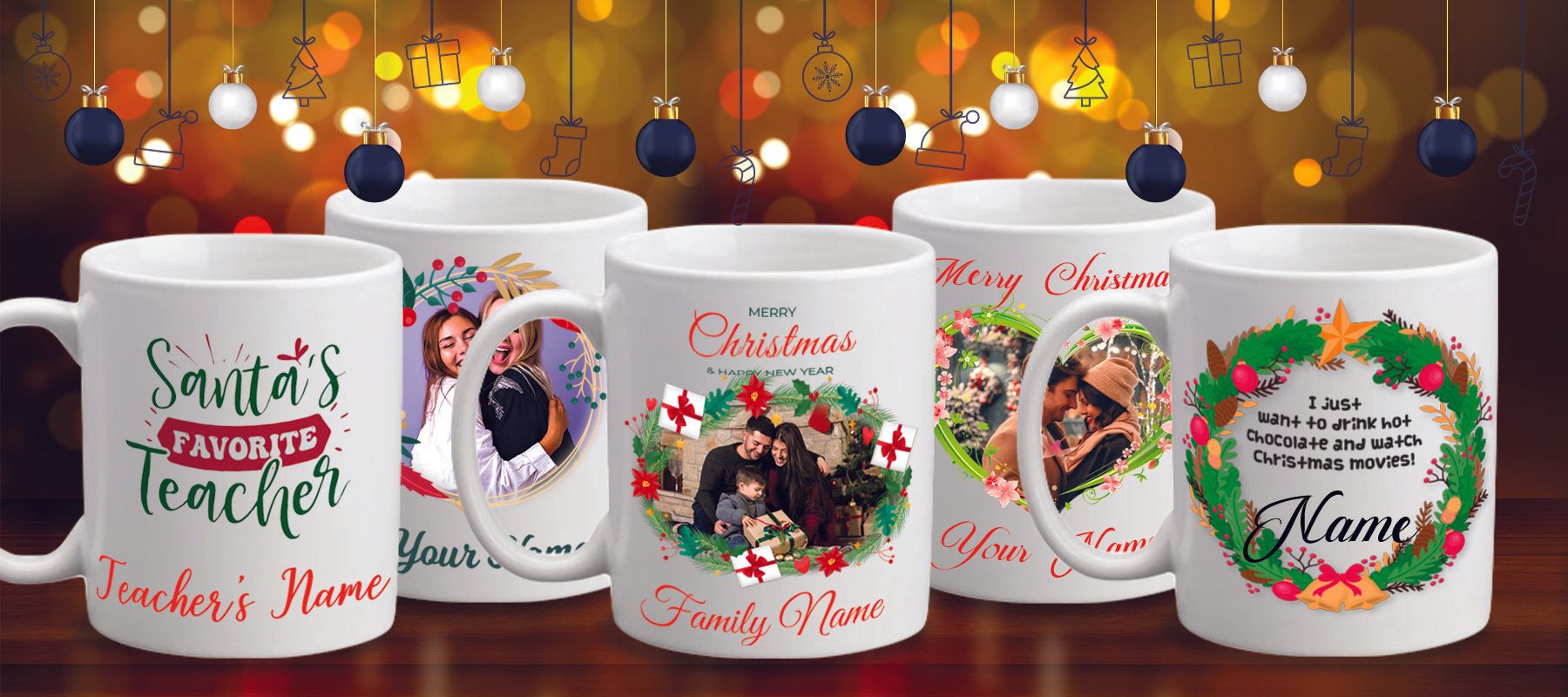 Image of The Most Popular Christmas Design Ideas for Custom Mugs