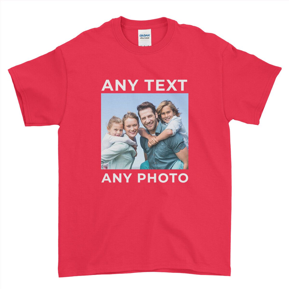 person with custom t-shirt