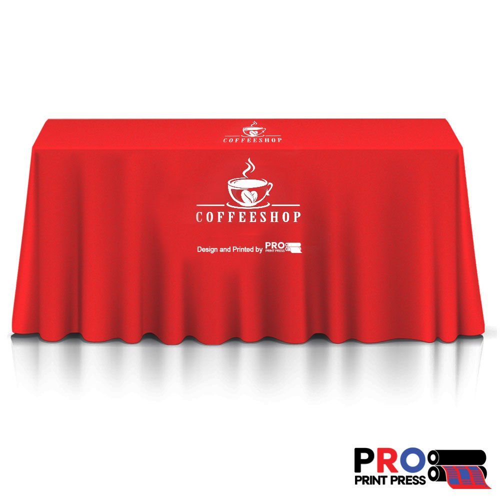 Image of a Custom Printed Table Covers with Logo