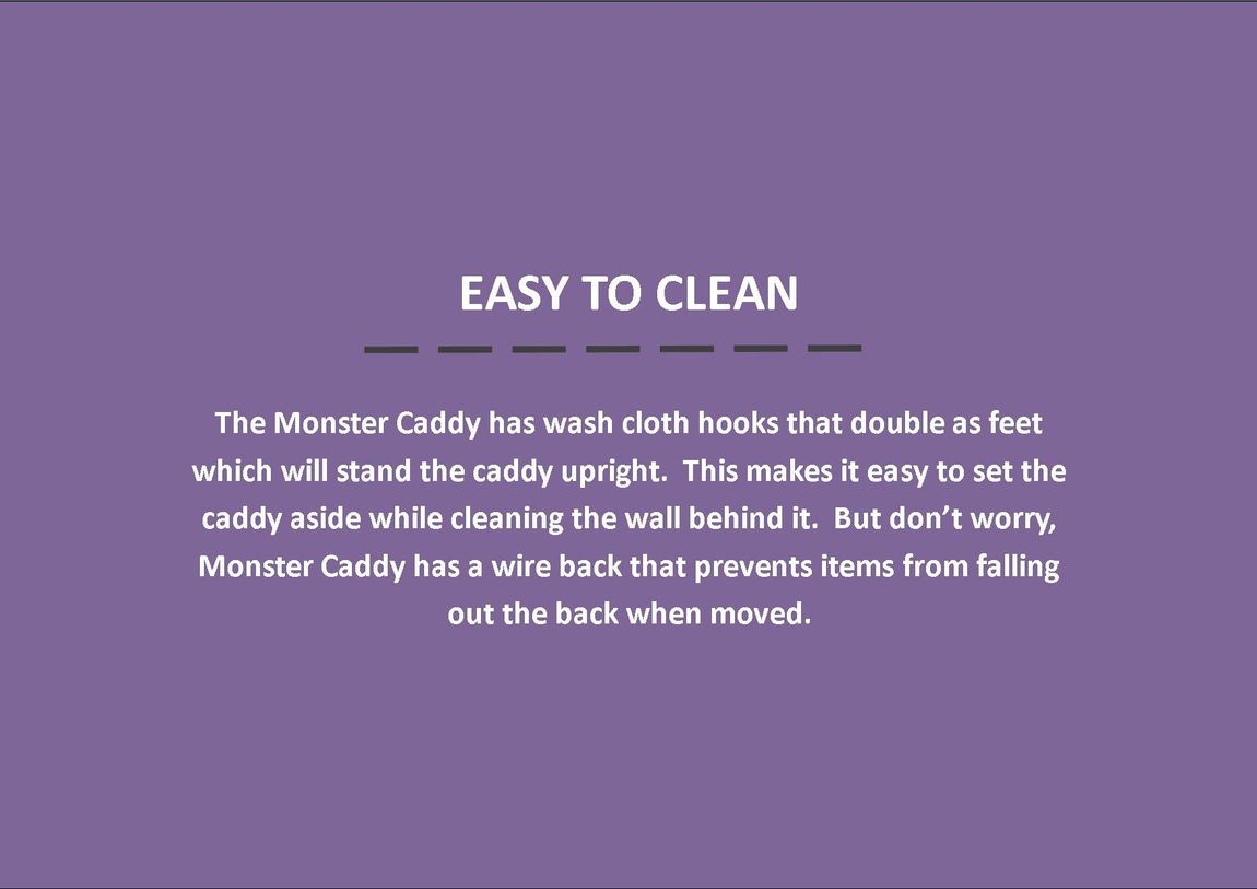 Shower Caddy MonsterCaddy description images 5