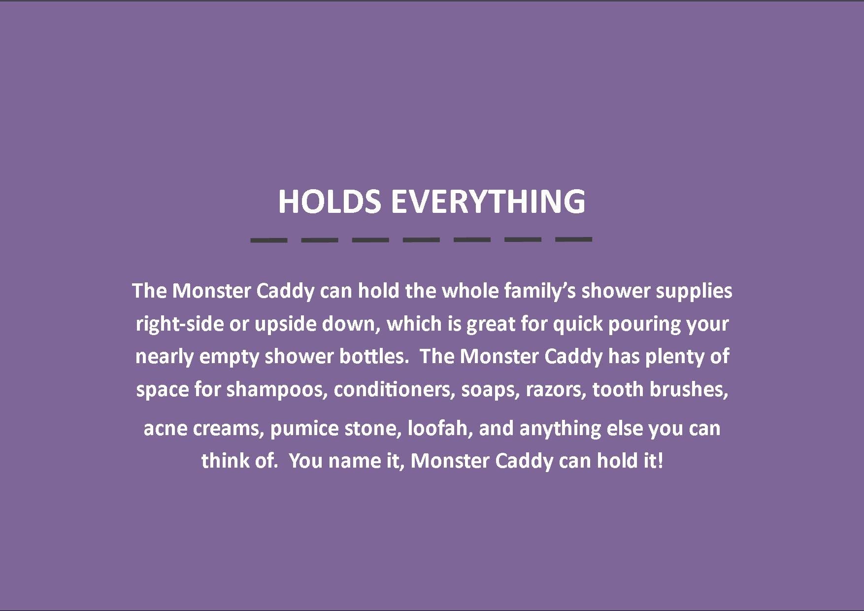 Shower Caddy MonsterCaddy description images 1