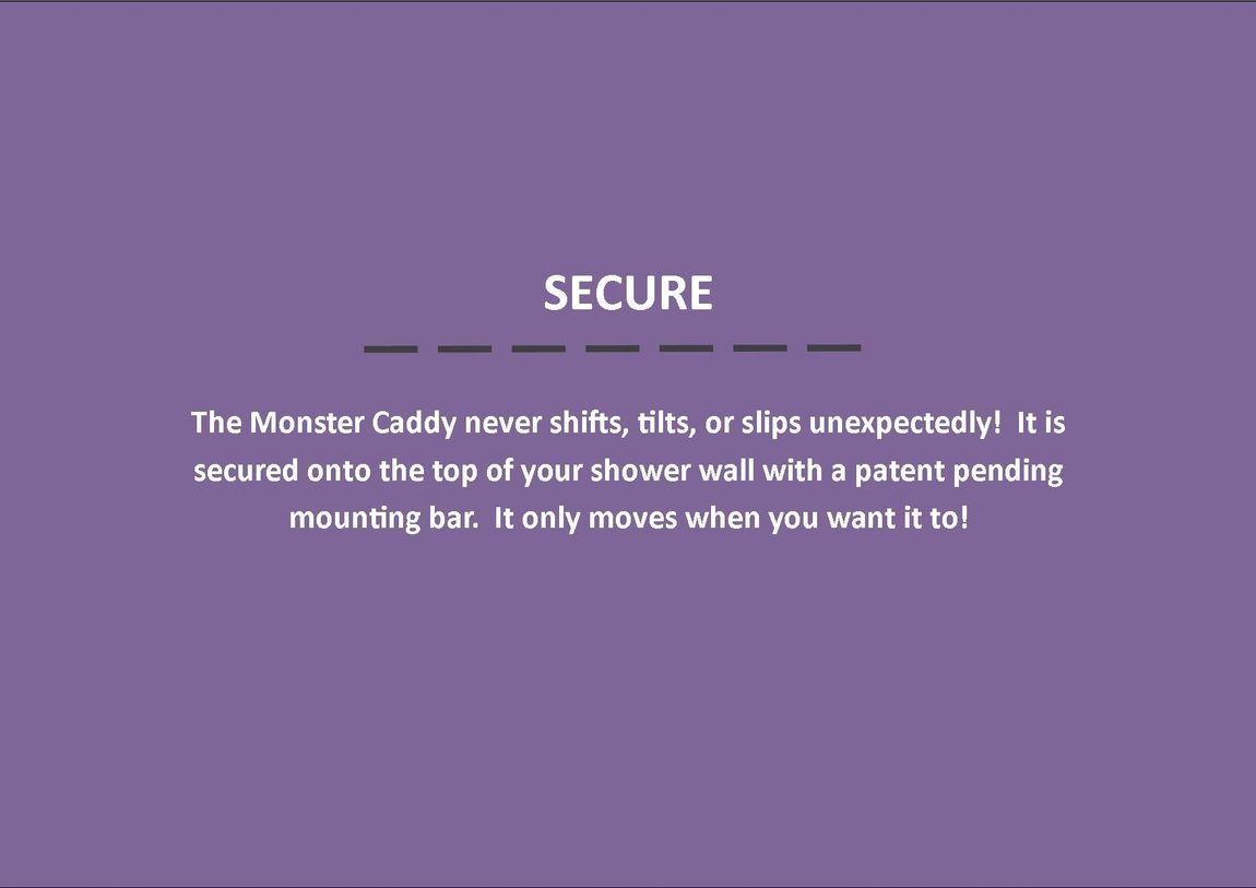 Shower Caddy MonsterCaddy description images 3