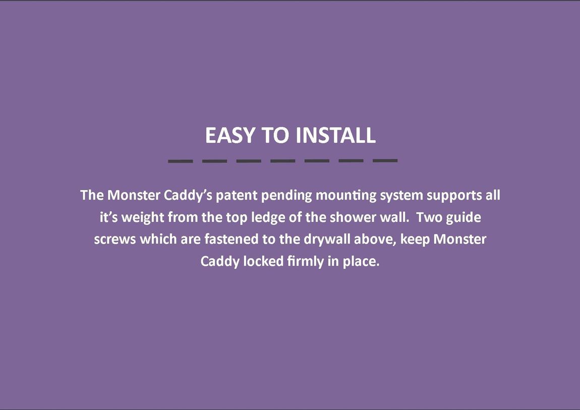 Shower Caddy MonsterCaddy description images 6