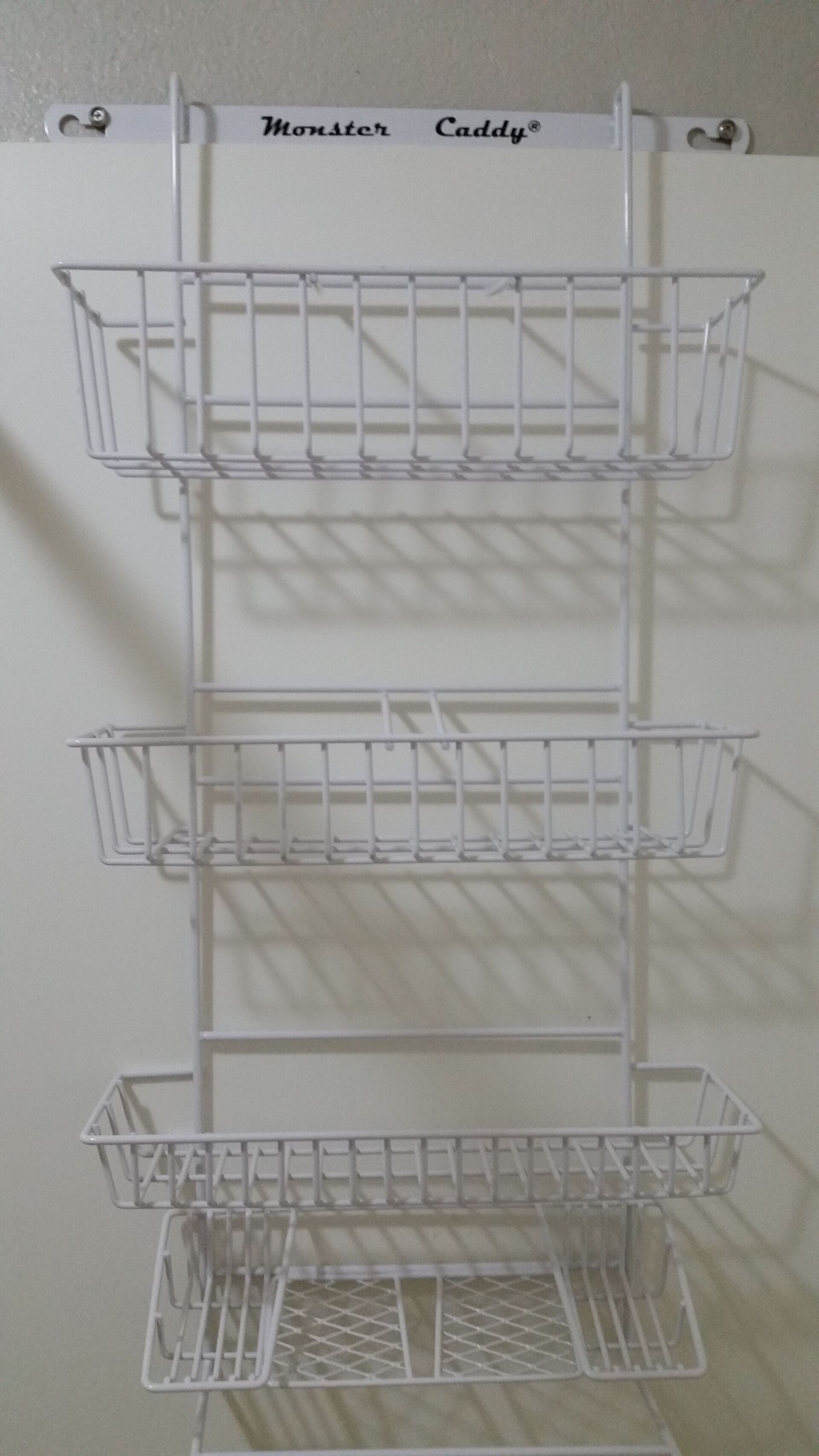 Monster Caddy Shower Caddy is easy to mount