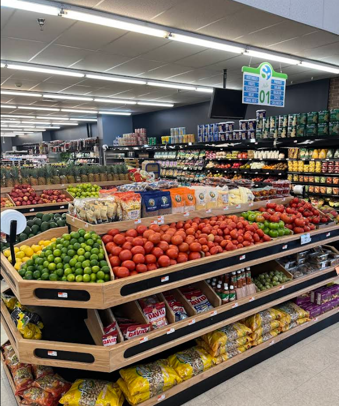 A grocery store filled with lots of fruits and vegetables