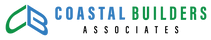 Logo for Coastal Builders Associates: green and blue abstract shapes with text.