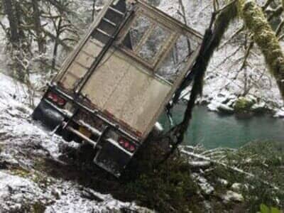 Slipped Truck on the Roadside — Albany, OR — AA Towing