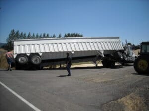 Truck in Accident — Albany, OR — AA Towing