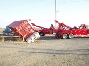 Container Getting Towed — Albany, OR — AA Towing