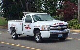 AA Towing White Car — Albany, OR — AA Towing