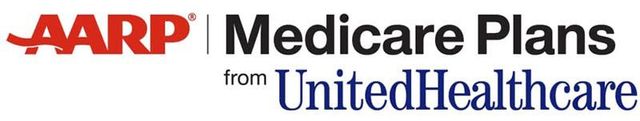 AARP Medicare Plans from UnitedHealthcare logo in red, black, and blue on white background