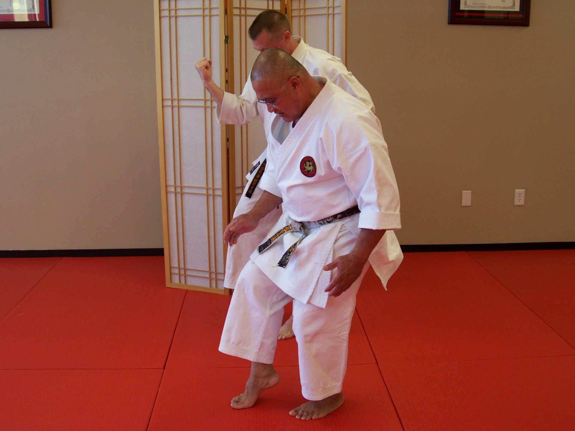 Shihan Stan Smith and Soke Domingo Miranda training