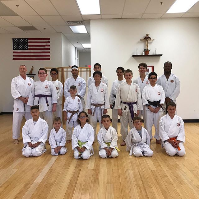 Traditional Karate and Aikido students and instructor