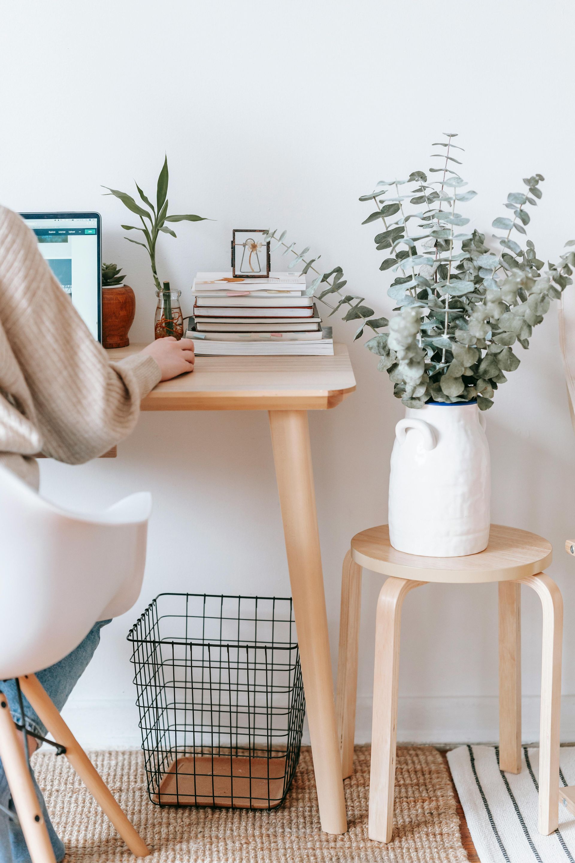 Woman on computer, Business and Notary Solutions, LLC - Spring, TX