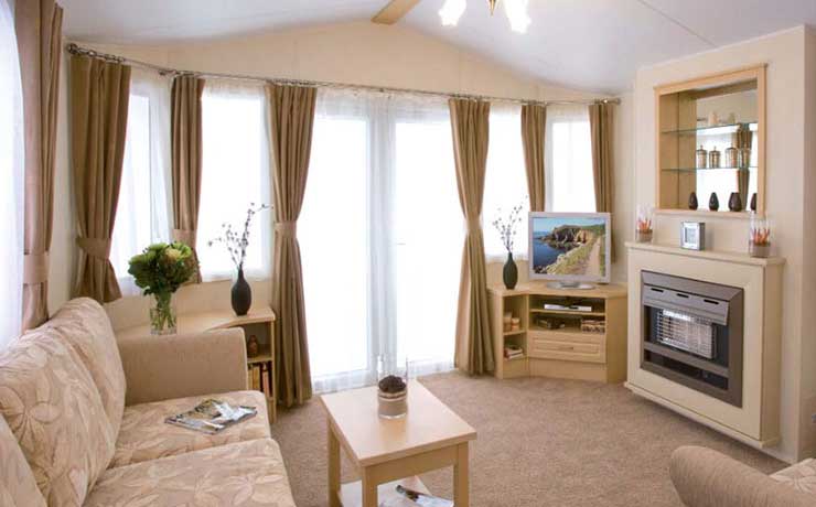 Static caravan holiday accommodations