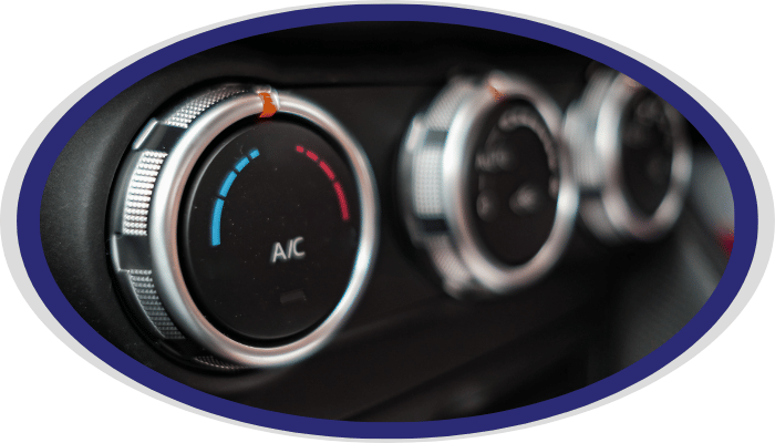 Automotive A/C control dial for climate system