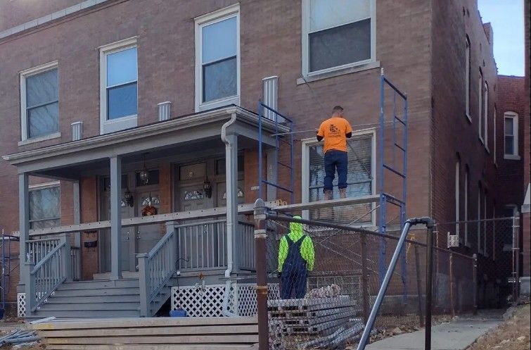 Stone foundation repair in Clayton, MO