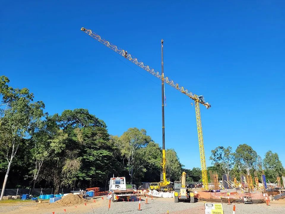 MCT 88 Tower Crane Erection — Smithys Crane Hire in Trinity Beach, QLD