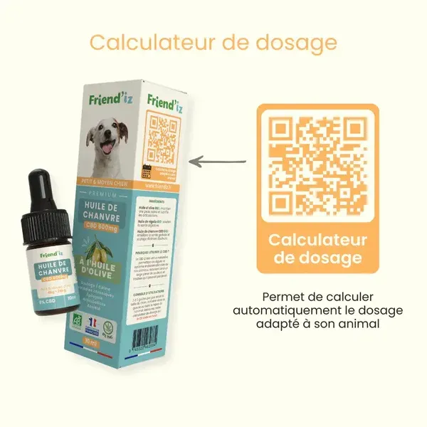 Une boîte d'huile de chanvre et d'huile d'olive d'un ami