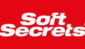 Le logo soft secrets est sur fond rouge
