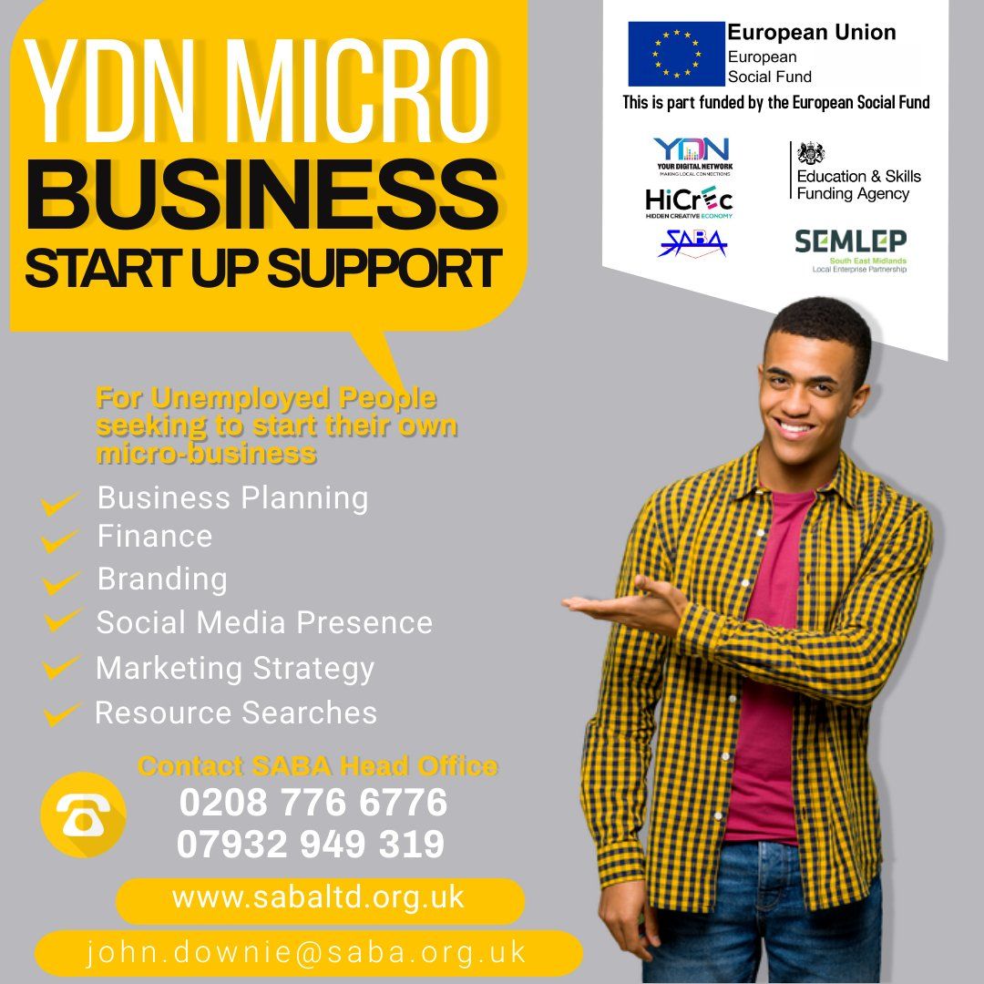 Contact SABA for Business Start-up Support