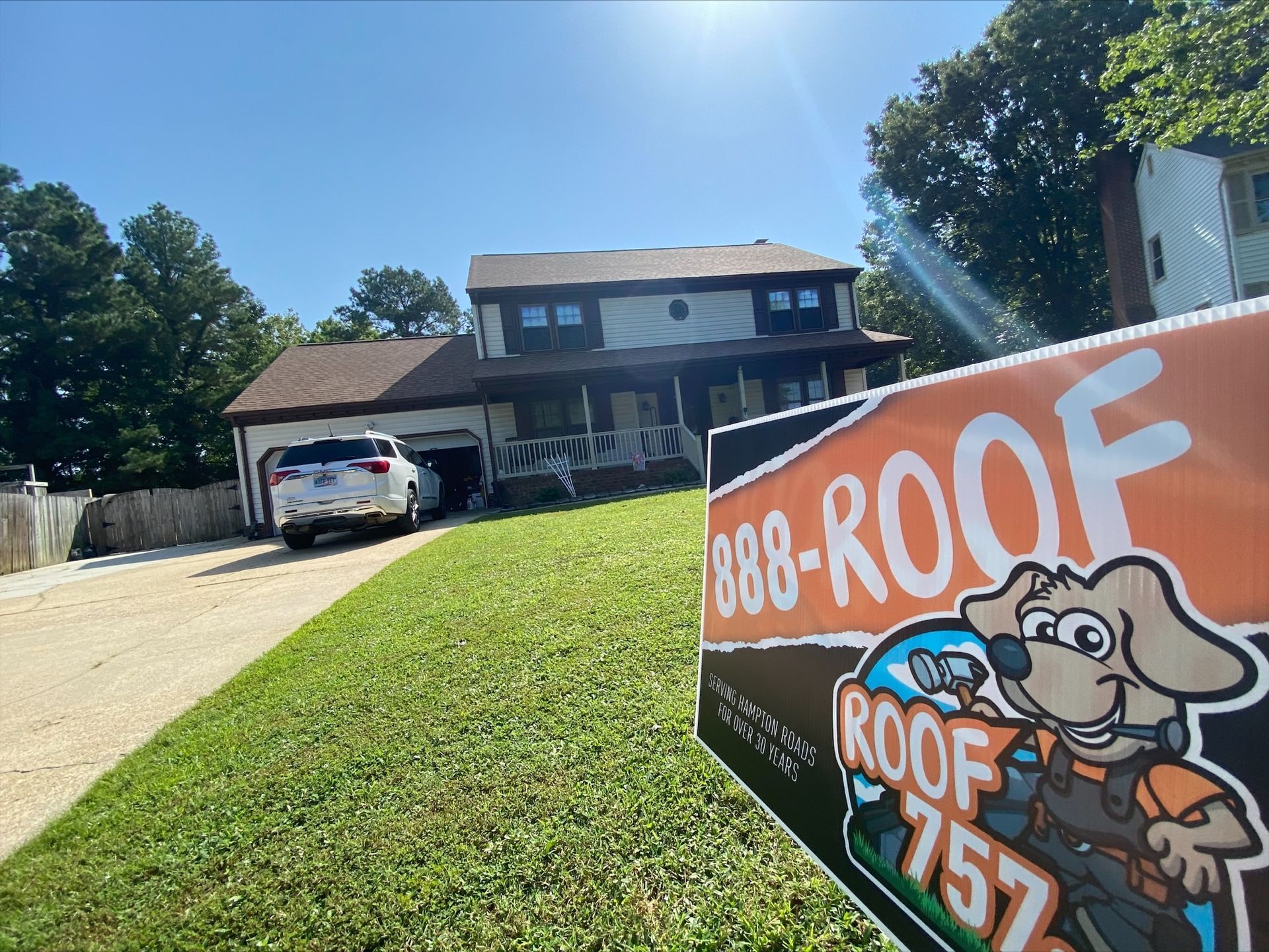 Far View of the Finished Project - Chesapeake, VA - 757 Roof