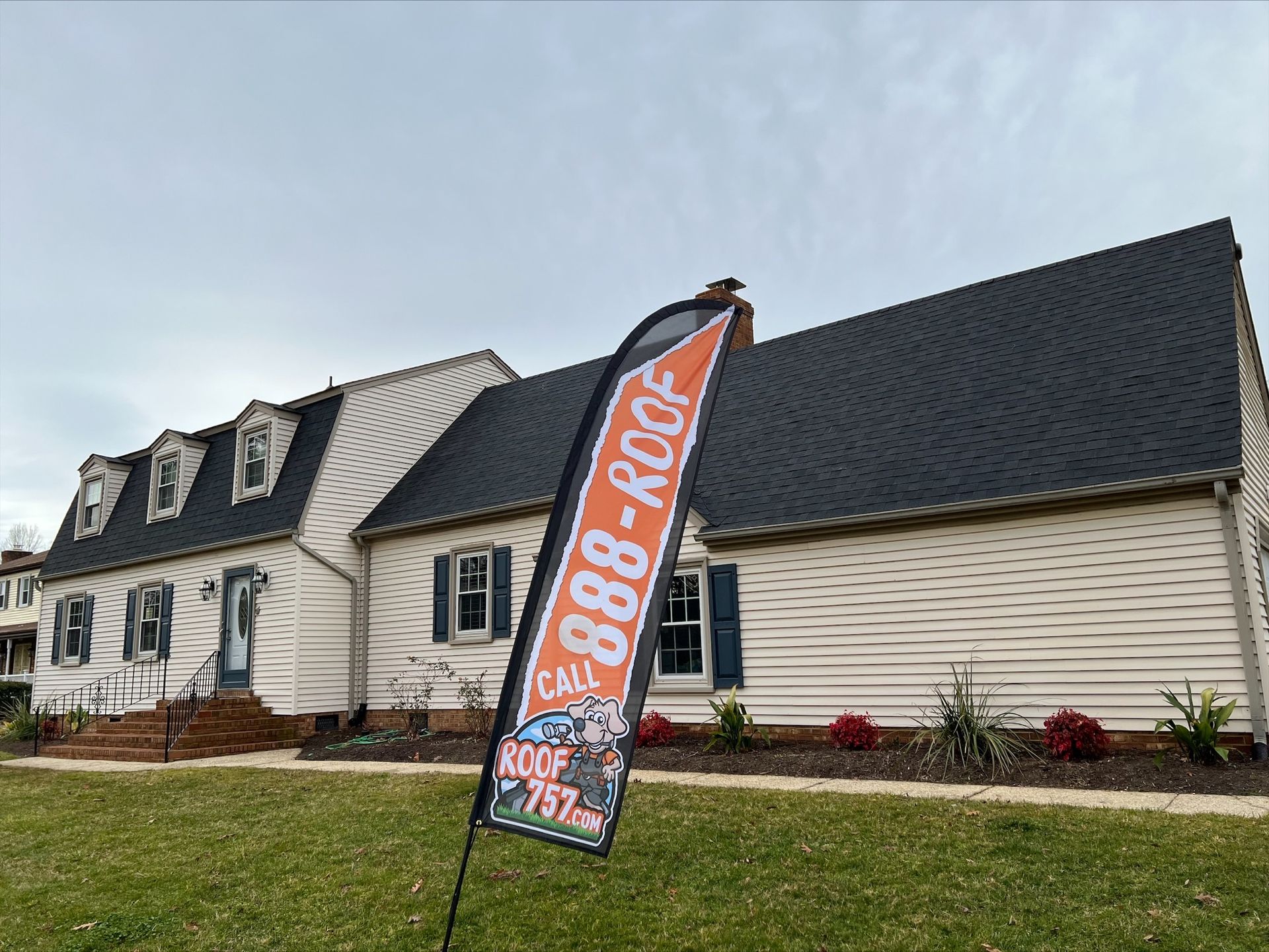 Navy Blue Roof Project - Chesapeake, VA - 757 Roof