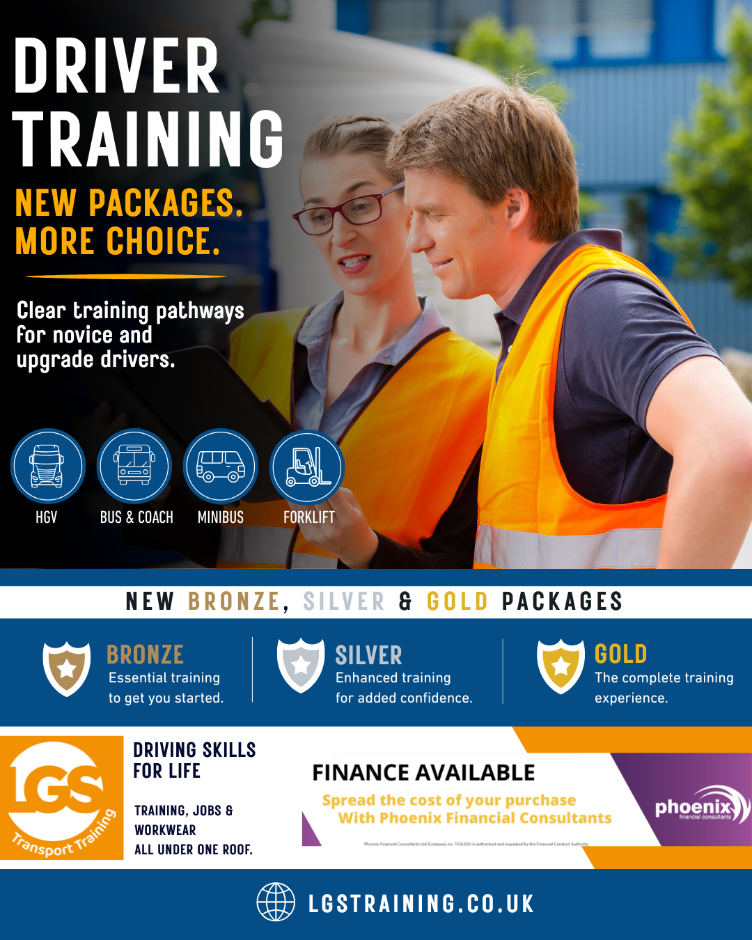 LGS Transport Training vehicle with driver training packages and finance options available