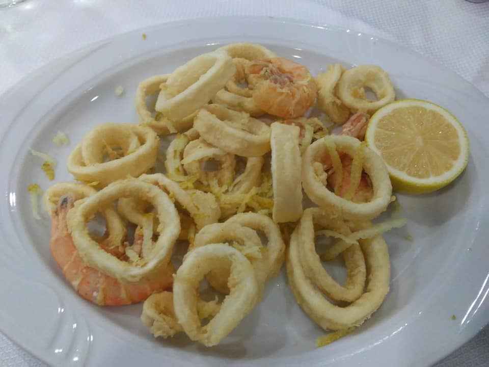 Frittura di gamberi e calamari