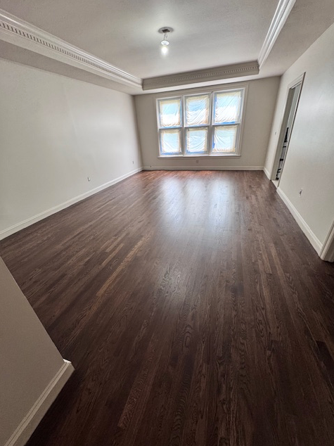 Stained and finished oak flooring