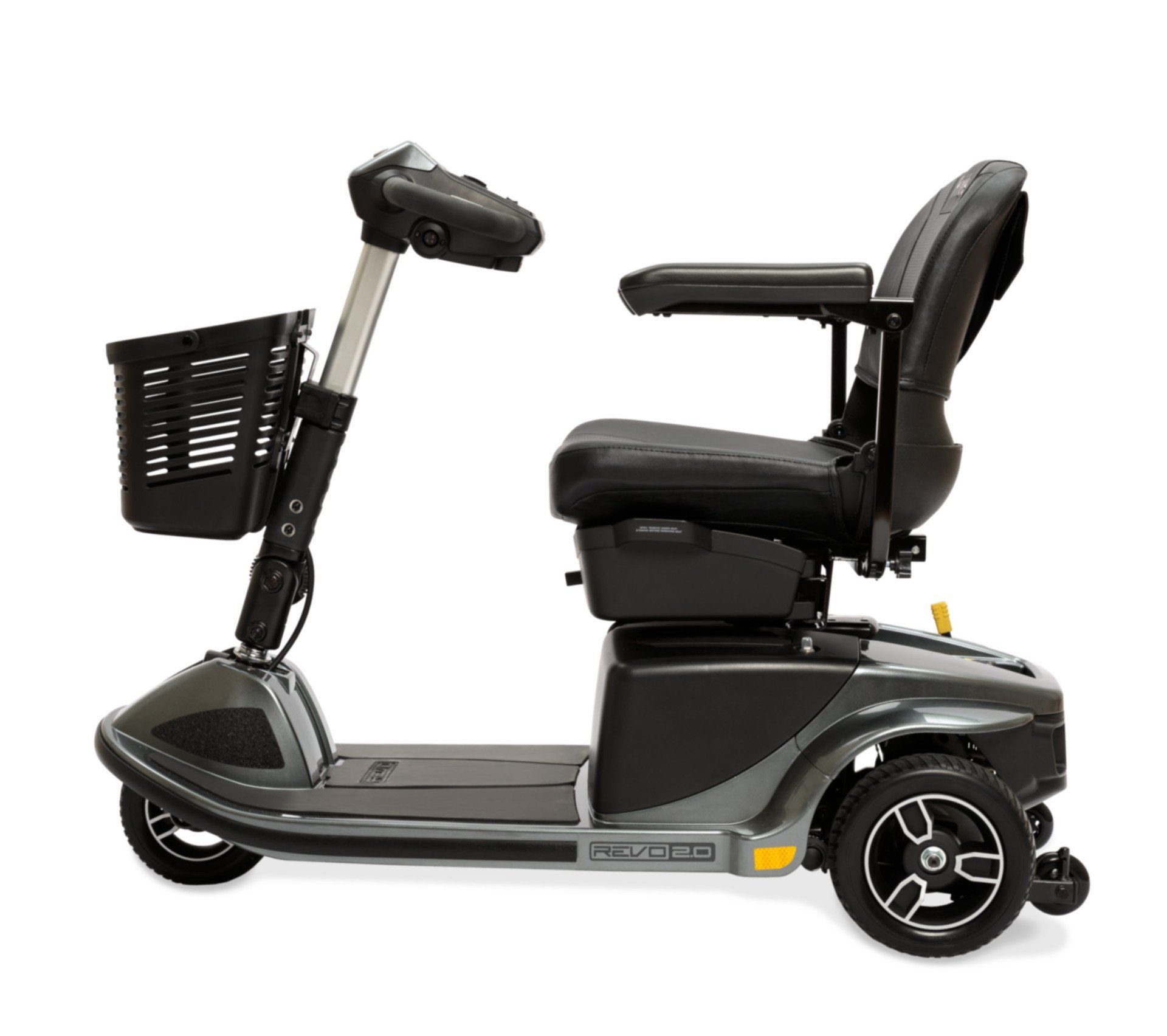 Mobility Devices — Side View of Silver Revo Scooter in Lakewood, CO