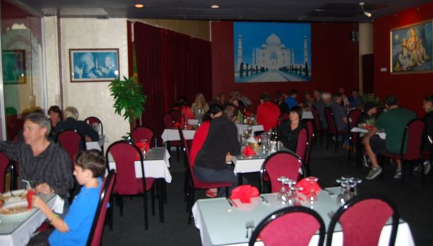 Inside our Indian takeaway restaurant on the North Shore