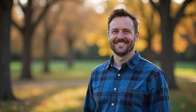 Chris from Edina smiling and happy that Quit Smoking Minnesota helped him to quit smoking.