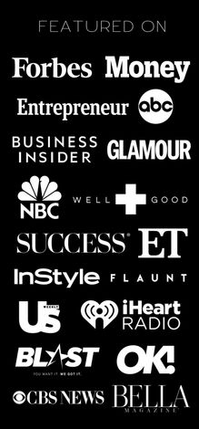 a list of magazines including forbes money, business insider, and glamour