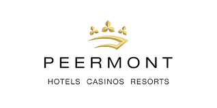 The logo for peermont hotels casinos resorts has a crown on it.