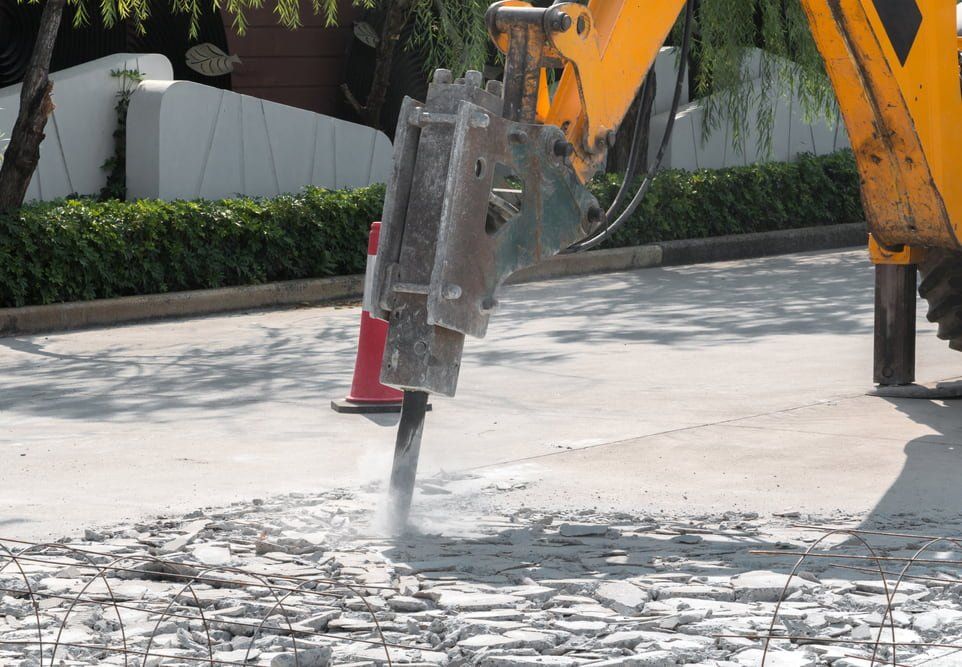 Cement Breaker — Copp & Co Civil & Plant Hire in Mount Julian, QLD