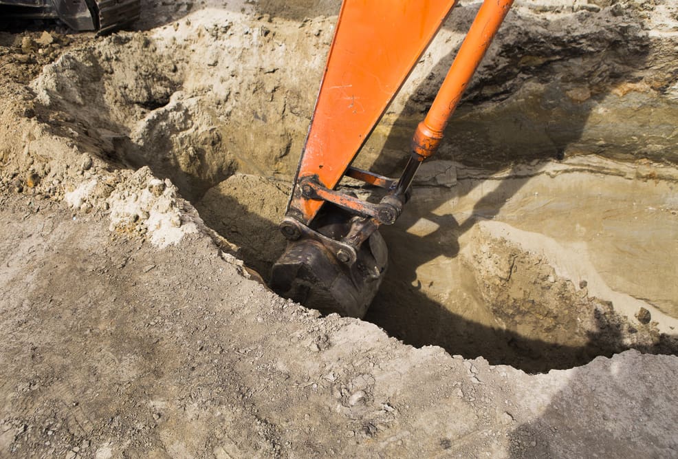 Digging a Trench — Copp & Co Civil & Plant Hire in Mount Julian, QLD