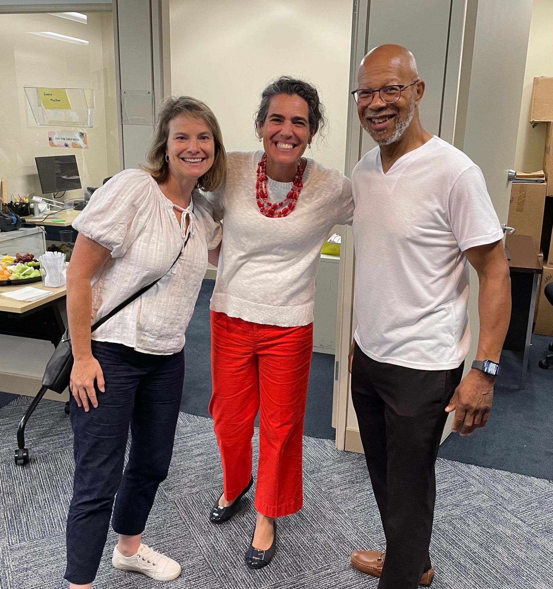 Megan Burke, Jessica Collins, Frank Robinson