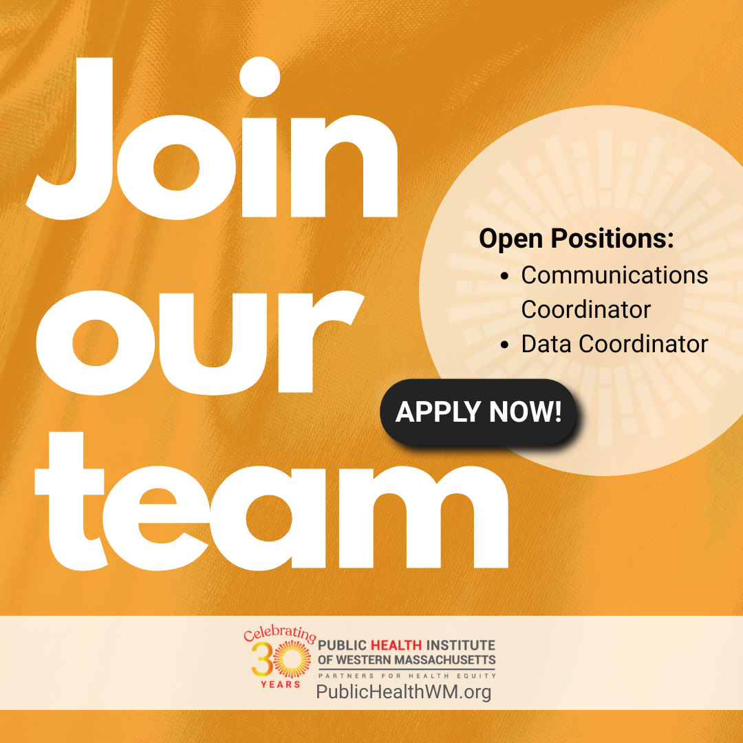 Join our team Open positions Communications Coordinator and Data Coordinator