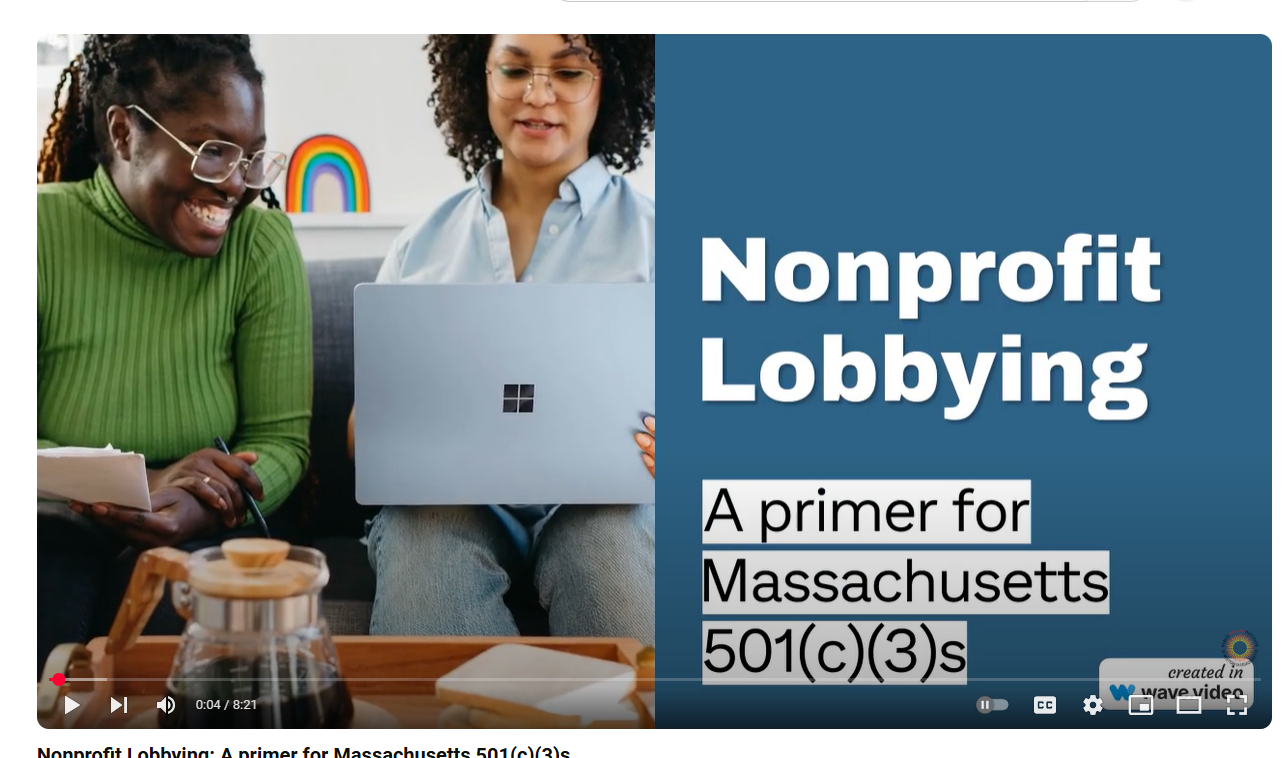 Nonprofit Lobbying: A primer for Massachusetts 501(c)(3)s