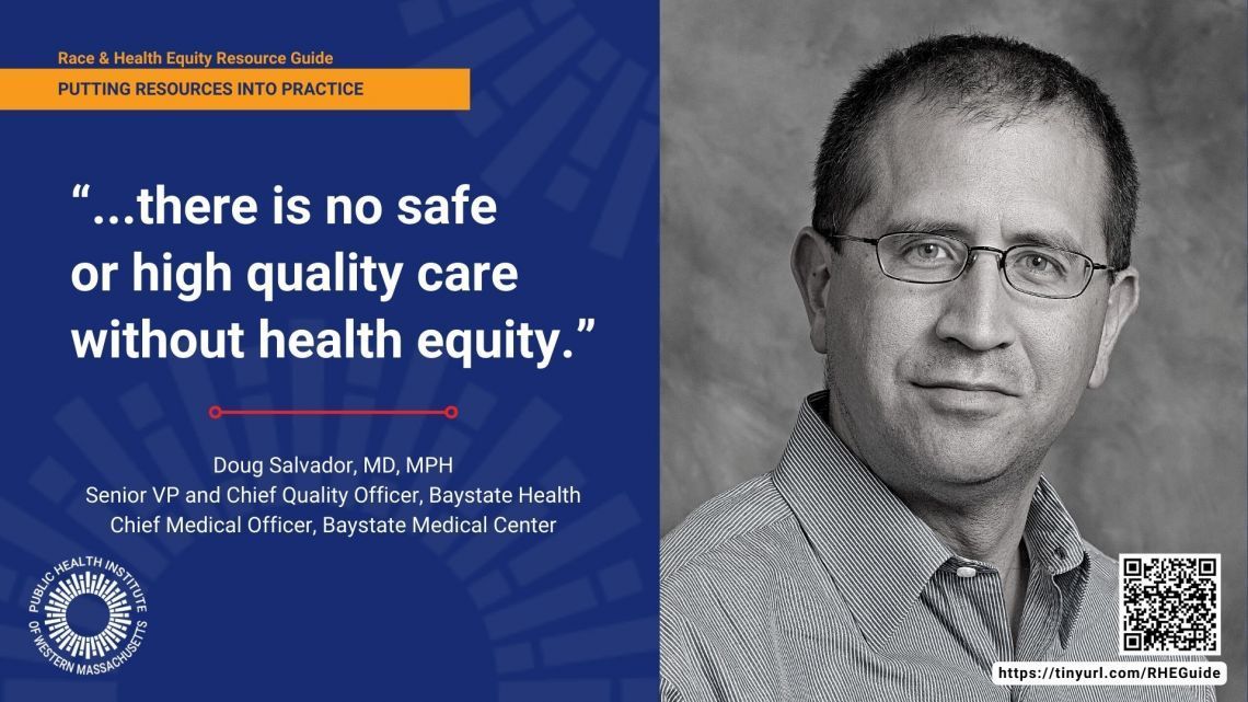 Doug Salvador, MD, MPH is Senior Vice President and Chief Quality Officer at Baystate Health, and Chief Medical Officer at Baystate Medical Center. He also serves on PHIWM's Board of Directors.