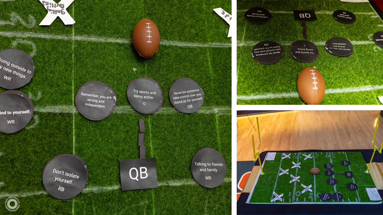 Football field data visualization