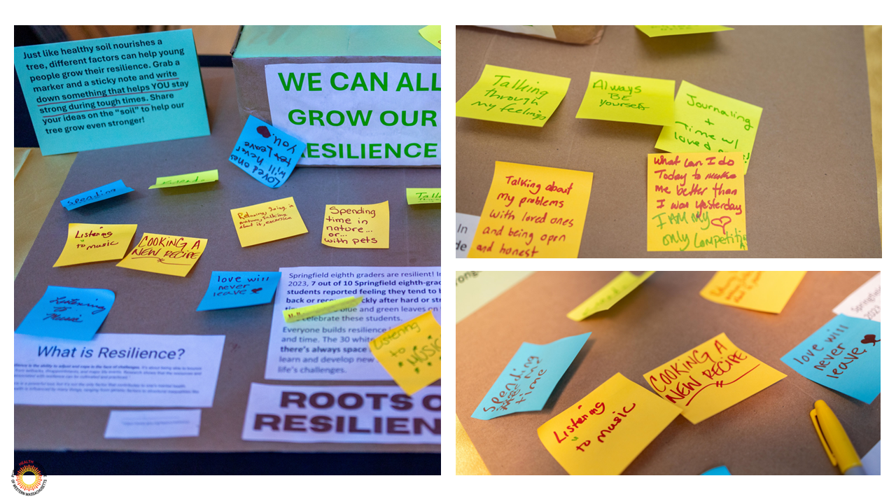 strategies to help you stay strong during tough times written on sticky notes