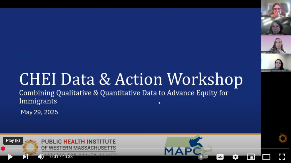 CHEI Data & Action Webinar: Combining Qualitative & Quantitative Data to Advance Equity for Immigrants (May 2025)