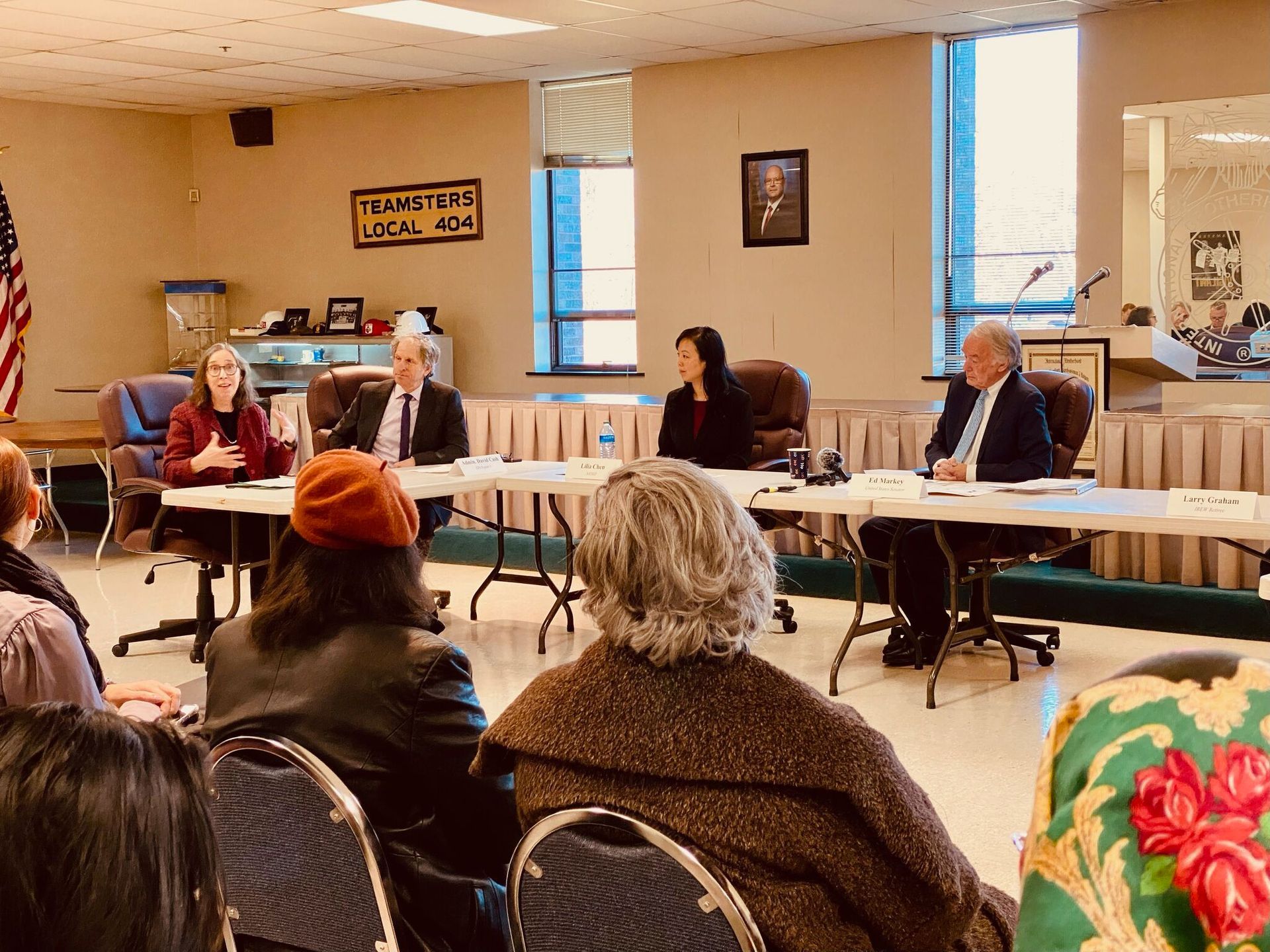 On February 5, 2024, Sarita Hudson joined U.S. Senator Ed Markey for a demonstration of lead soil testing in Chicopee and a roundtable discussion.