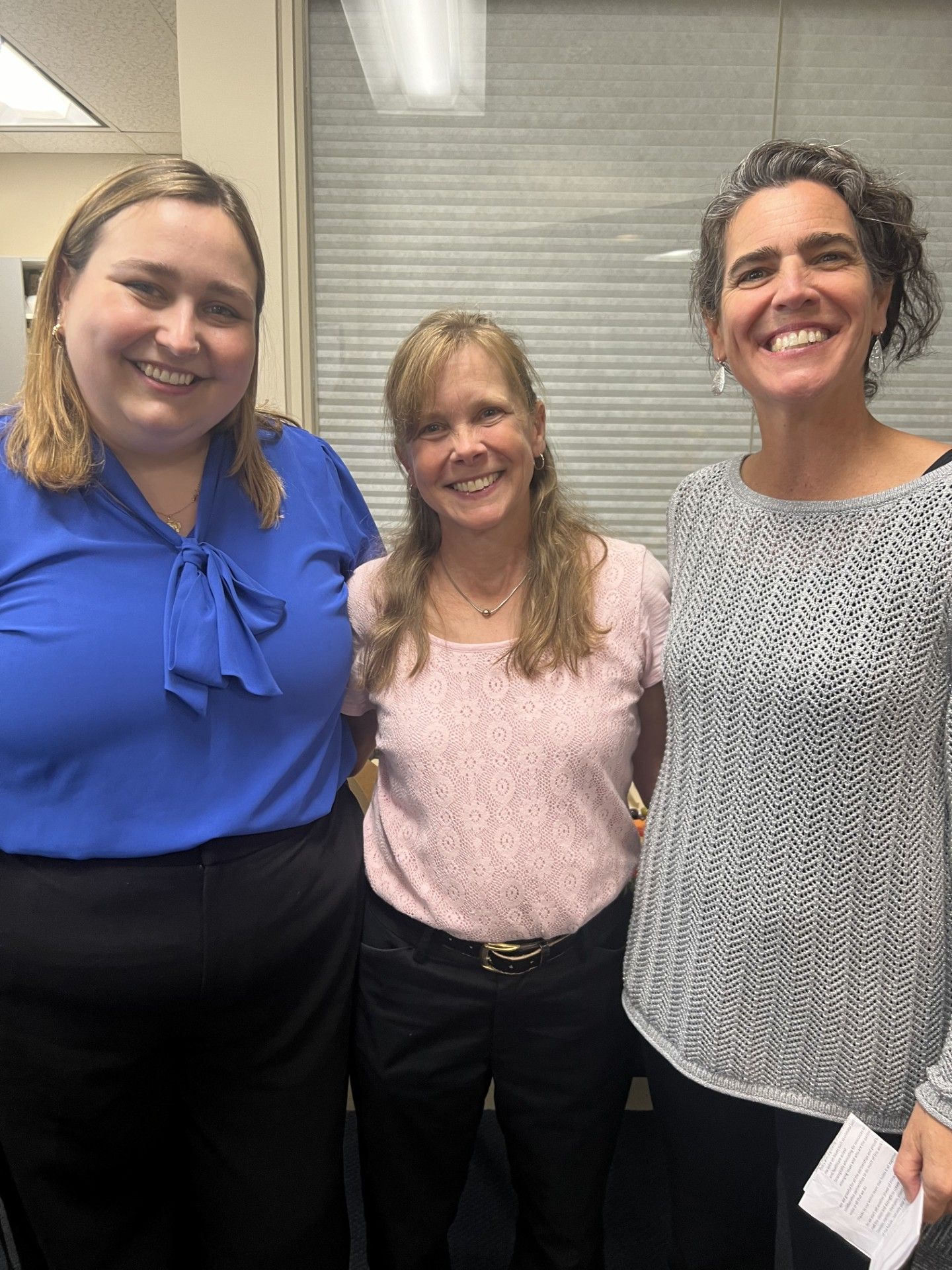 smiling faces at open house