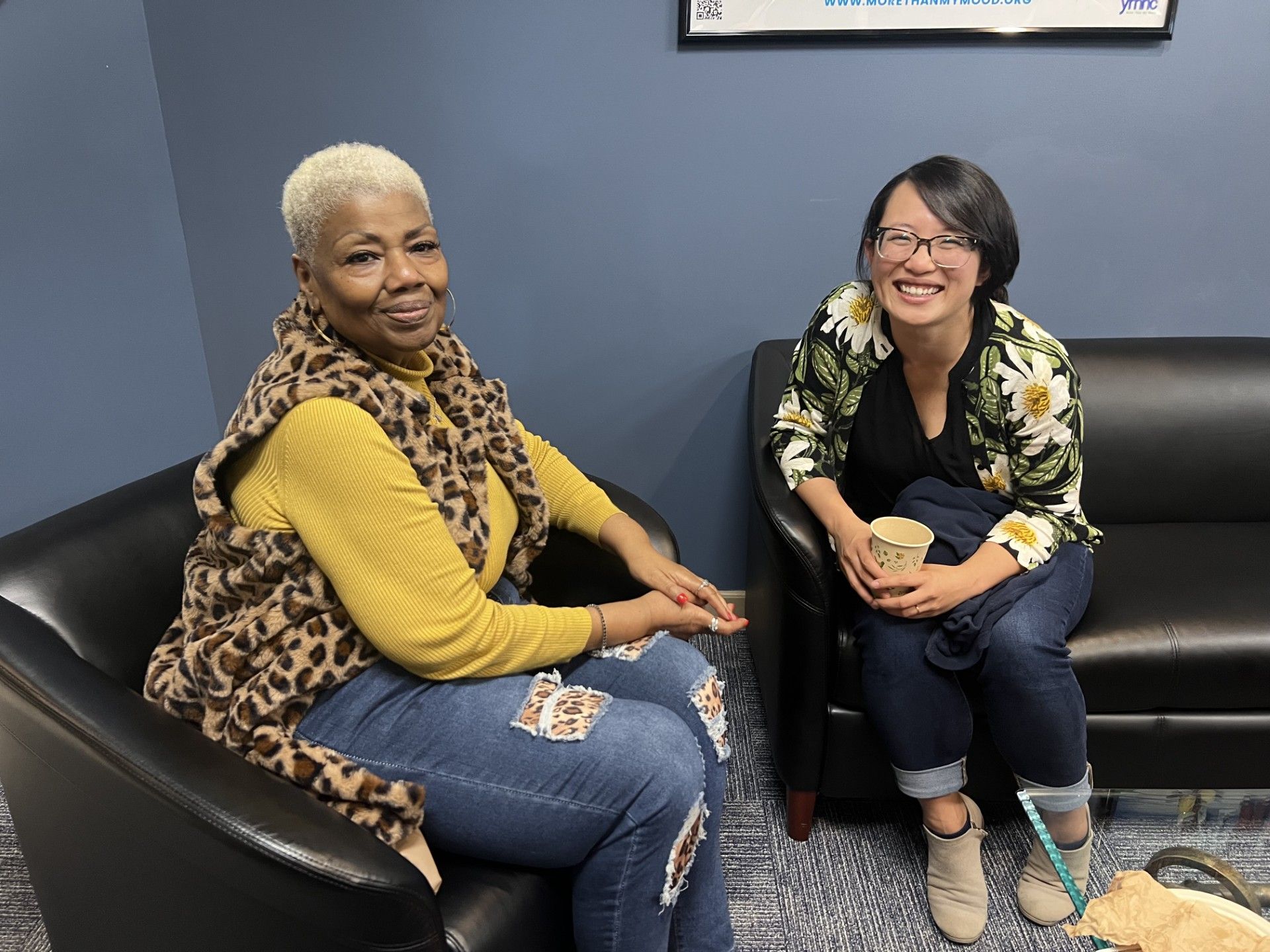 smiling faces at open house