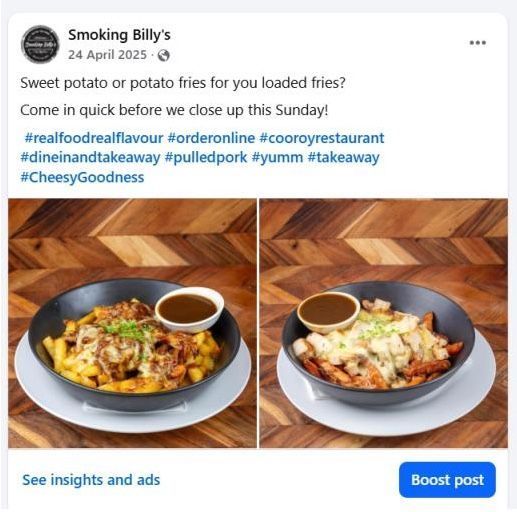 Two Bowls of Loaded Fries With Pulled Pork — Chefs2Go in Woodwark, QLD