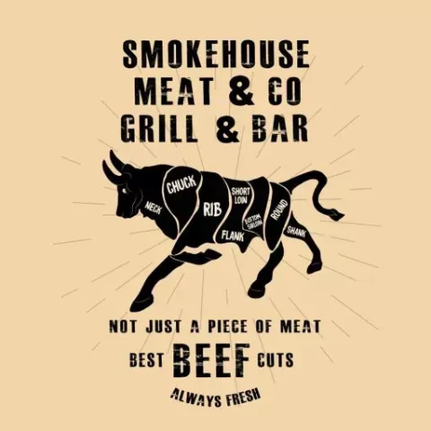 Smokehouse Meat & Co Grill & Bar Logo — Chefs2Go in Woodwark, QLD