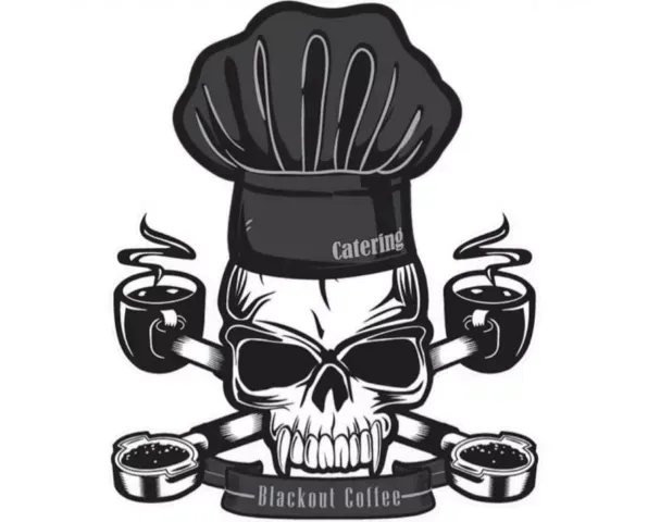 Blackout Coffee Logo — Chefs2Go in Woodwark, QLD